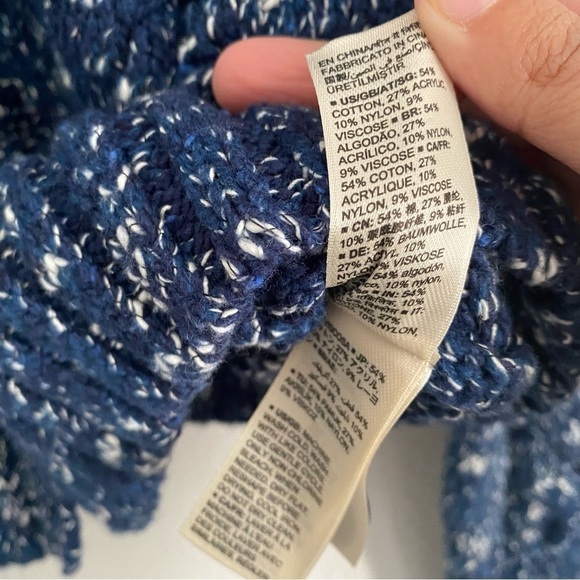 NWT Goodthreads Women's Size Small Blue V-Neck Cardigan Knit Sweater - Picture 4 of 5